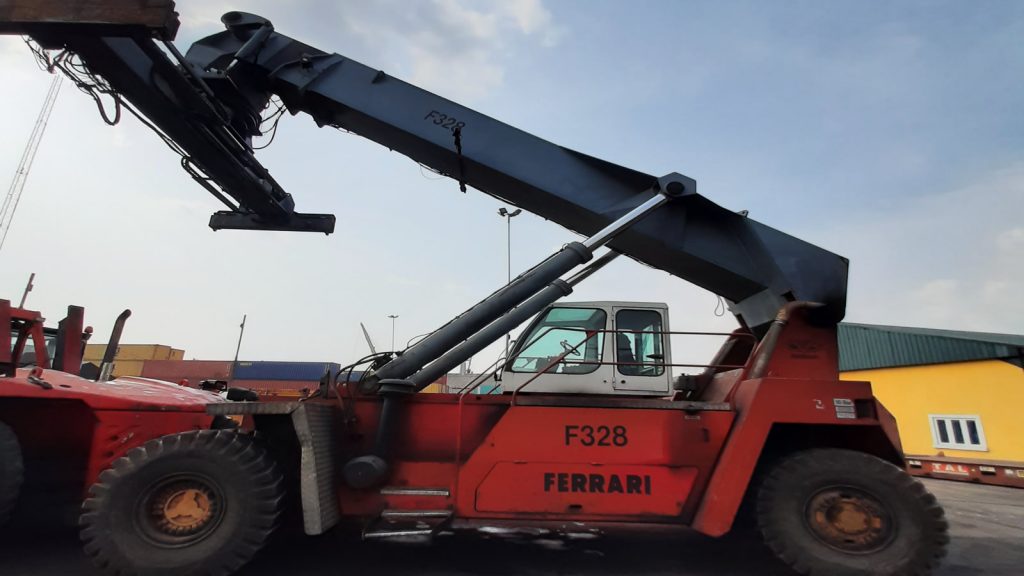 Two CVS Ferrari units working at Migfo Bonded Terminal, Amuwo Odofin, Lagos. 